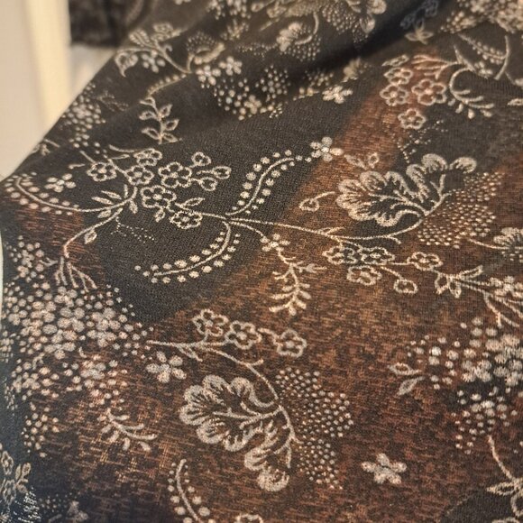 Sheer Long Sleeve Dress - Picture 2 of 3